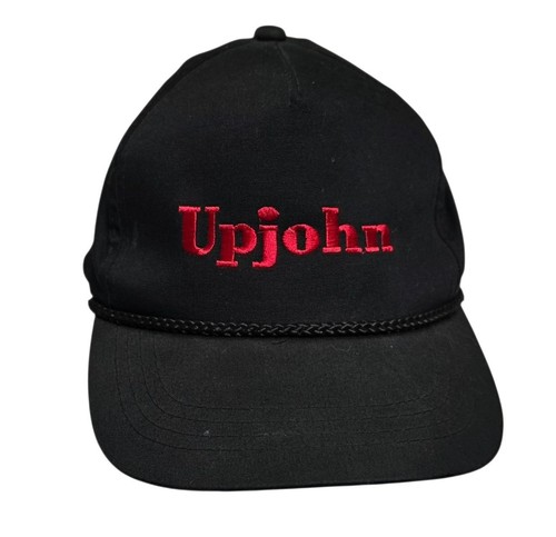 Upjohn black hat snapback cap - snapback,